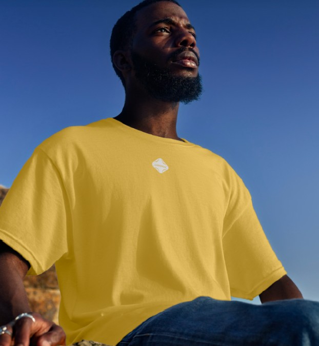 T-shirt branca LusoFilo, vista de frente